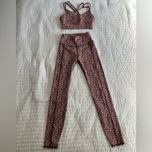 Madewell Floral Print Leggings & Sports Bra Set